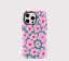 Pink Floral iPhone Case – Shockproof Dual Layer MagSafe Cover