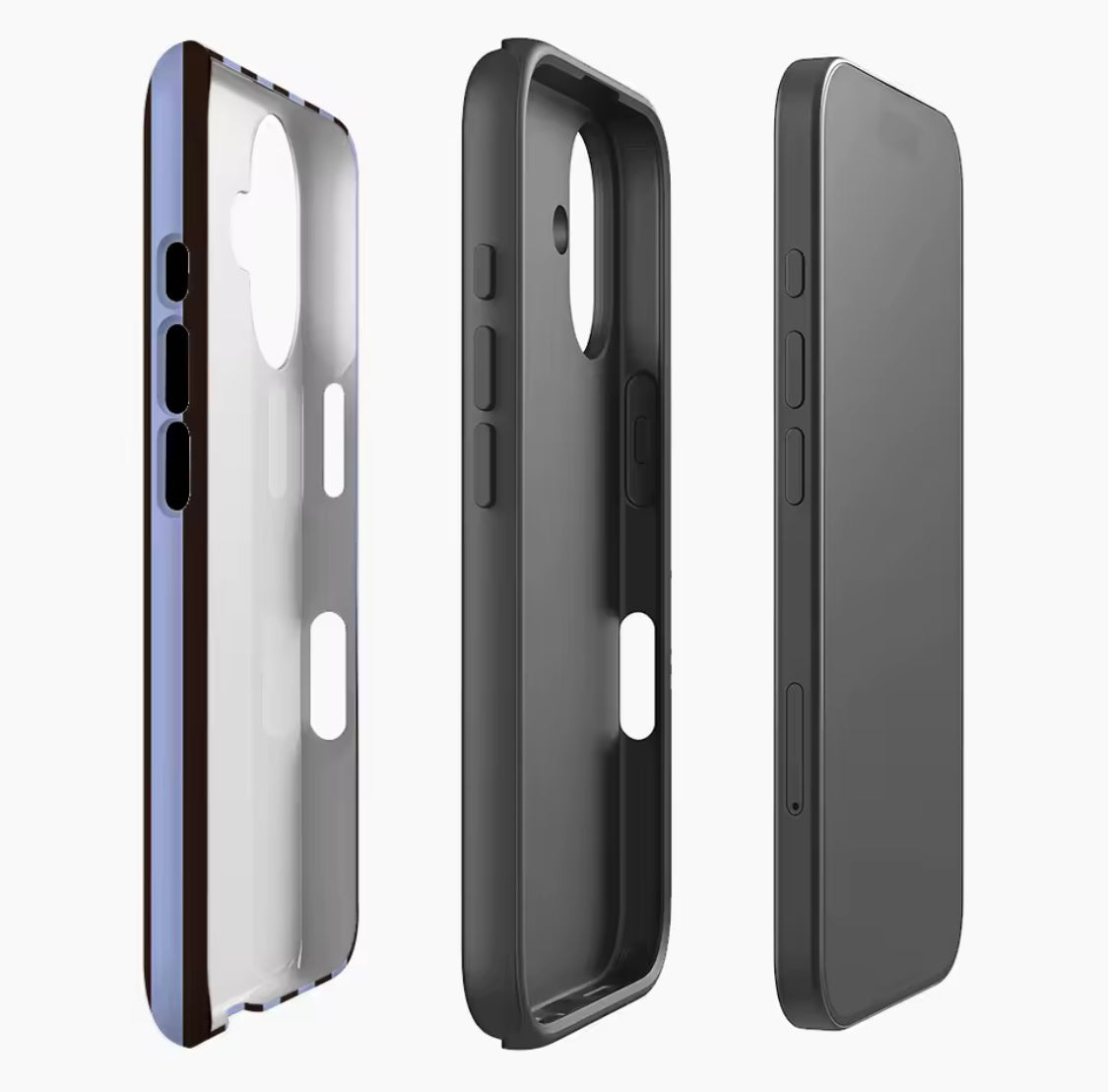 Contrasting Brown Blue Stripes IPhone17 Must-Haves
