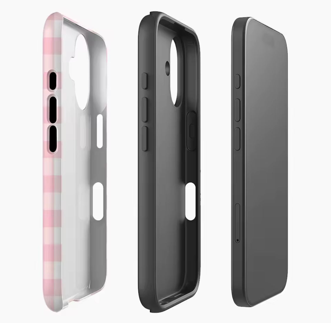 Pink & White Gingham IPhone17 Must-Haves Phone Case for IPhone Secondary image