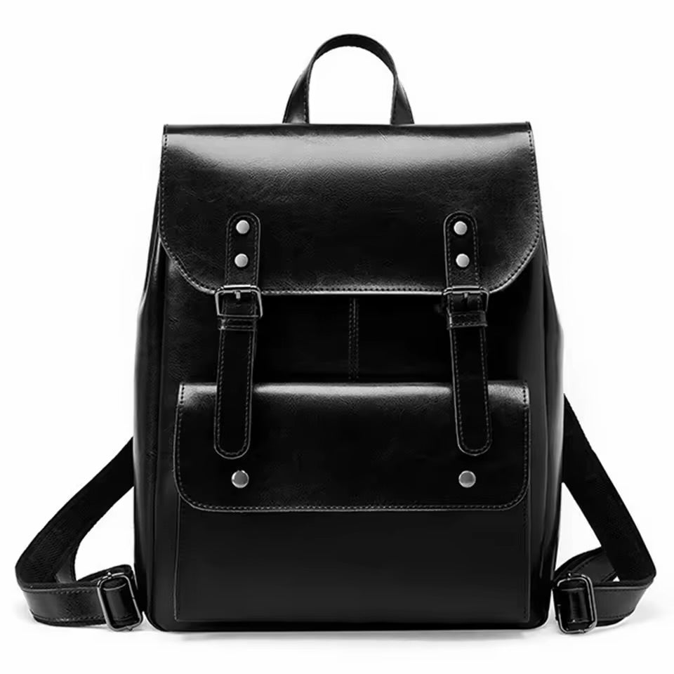 100% Genuine Leather Backpack – Vintage Laptop Backpack for Women Premium Work & Travel Bag