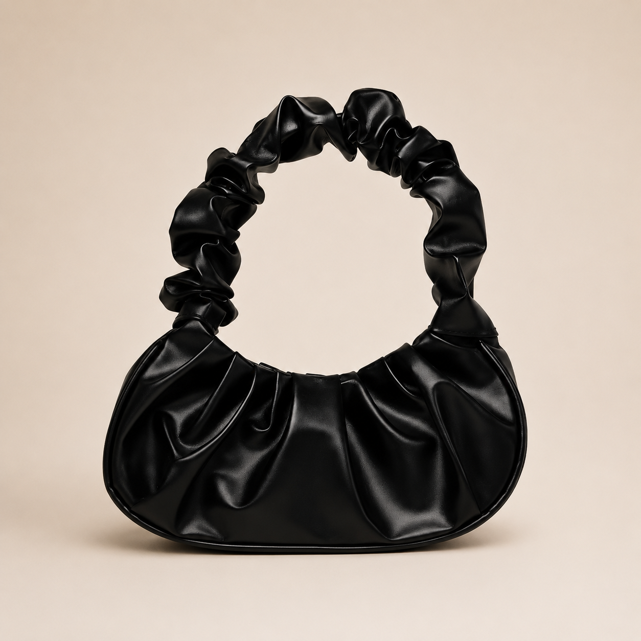Ruched Slouchy Shoulder Bag