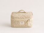 Floral Quilted Makeup Bag