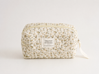 Floral Quilted Makeup Bag