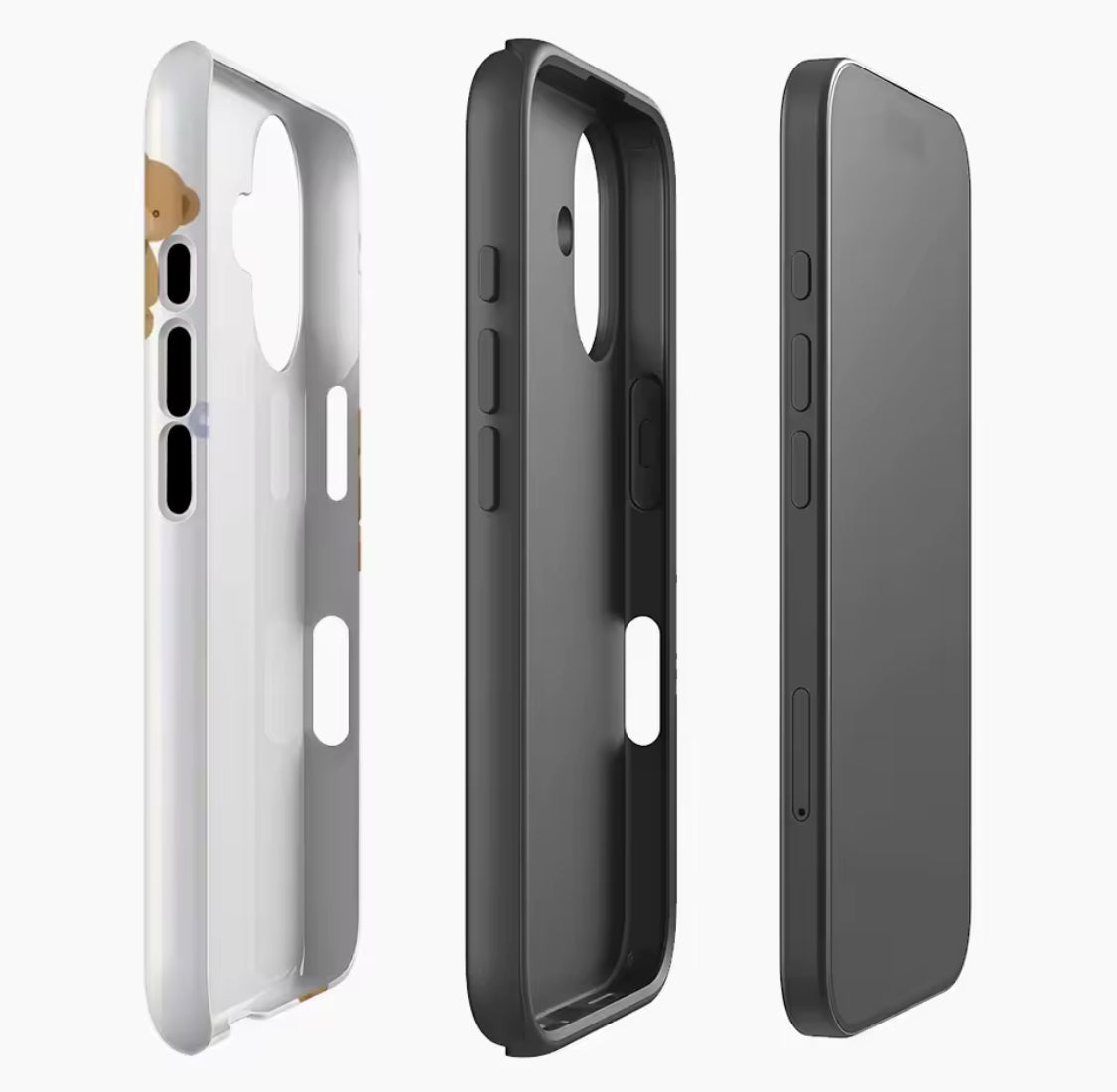 Teddy Bears with Blue Stripes IPhone17 Must-Haves Phone Case for IPhone Secondary image