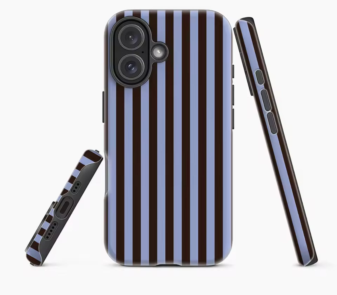 Contrasting Brown Blue Stripes IPhone17 Must-Haves Main image