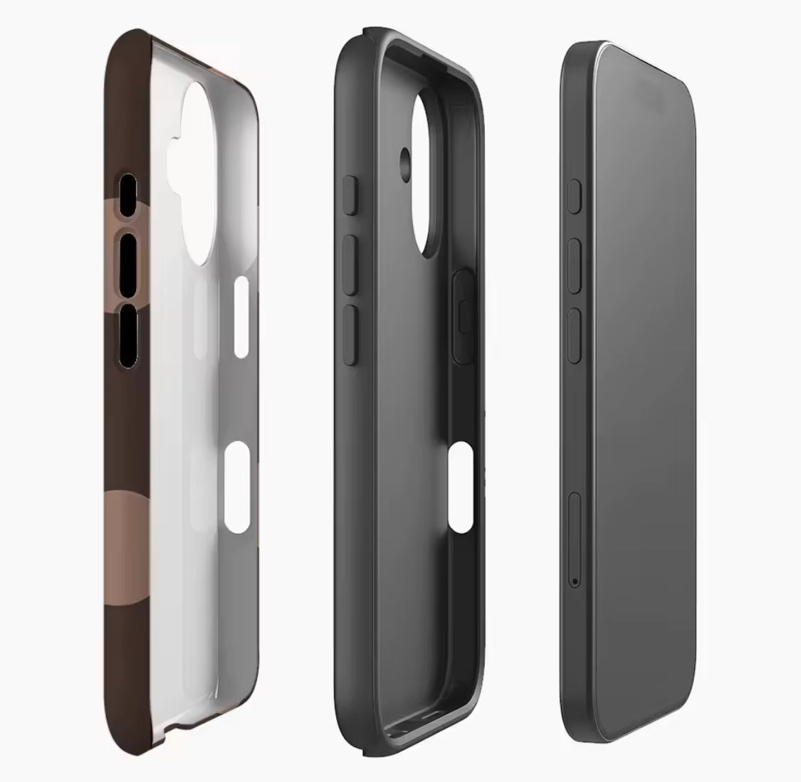 Brown Background with Dots IPhone17 Must-Haves Phone Case for IPhone Secondary image