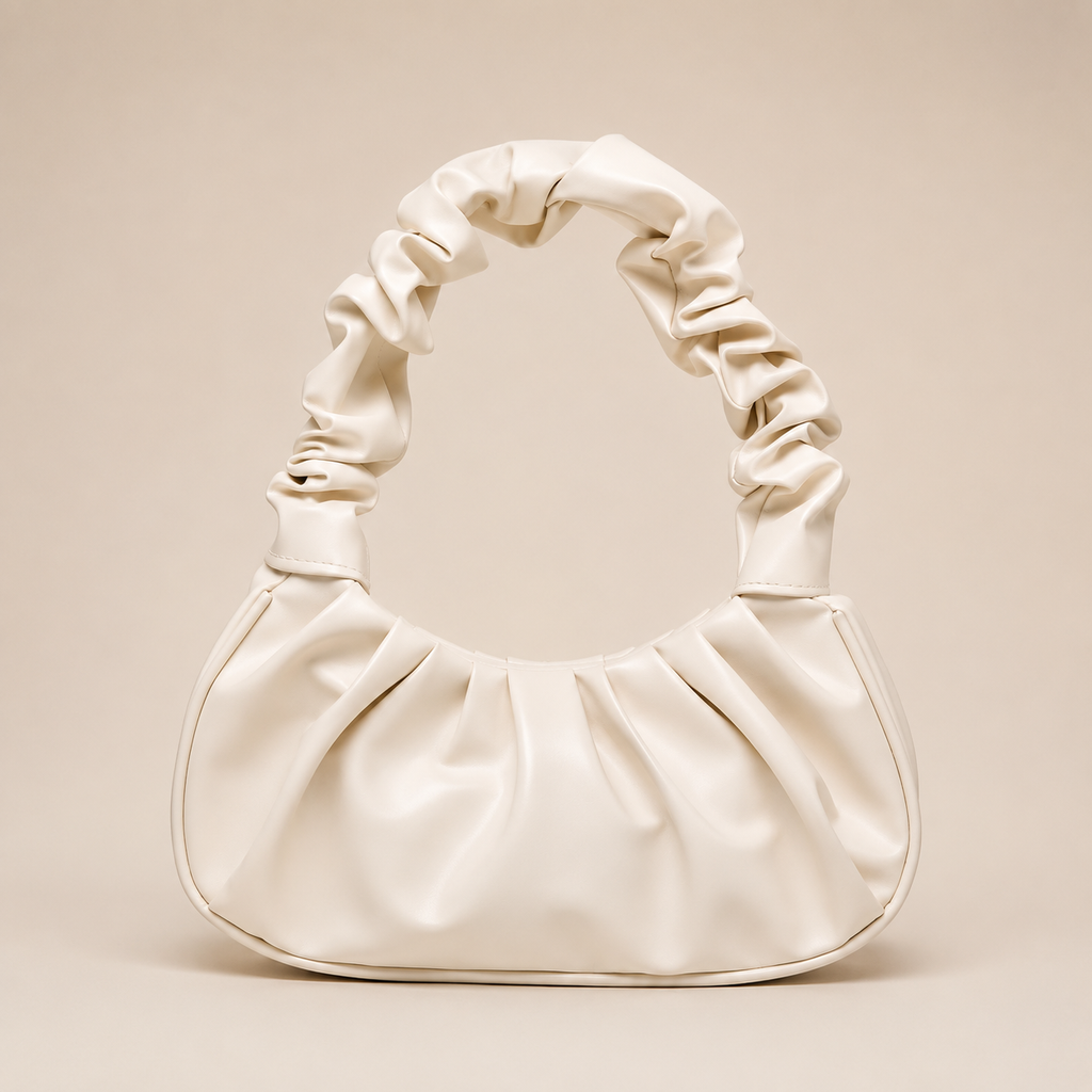 Ruched Slouchy Shoulder Bag