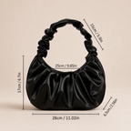 Ruched Slouchy Shoulder Bag