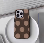 Brown Background with Dots IPhone17 Must-Haves Phone Case for IPhone