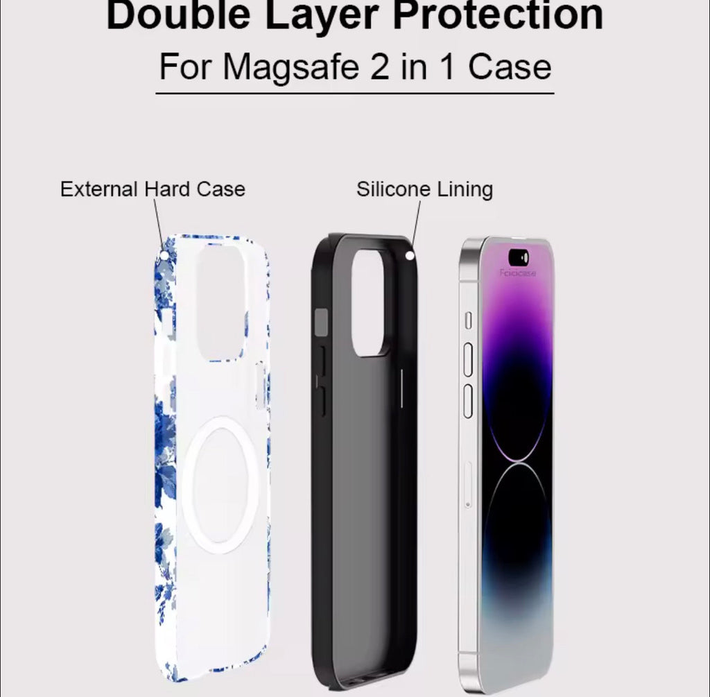 Blue Porcelain Floral Phone Case
