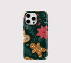 Christmas Gingerbread iPhone Case Festive Shockproof MagSafe Cover