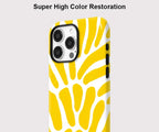 Yellow Abstract iPhone Case – Aesthetic Shockproof Cover