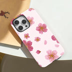 Cherry Blossom iPhone Case  Pink Floral Shockproof Cover