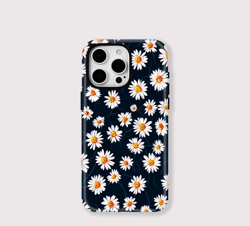 Daisy Floral iPhone Case – Shockproof Aesthetic Flower Cover
