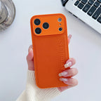 Custom Vertical Name Leather Phone Case – Personalized Engraved Initial & Text Case