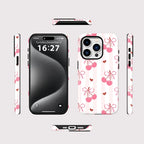 Cherry Bow iPhone Case – Coquette Shockproof MagSafe Cover