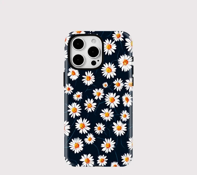 Daisy Floral iPhone Case – Shockproof Aesthetic Flower Cover