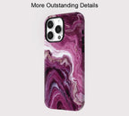 Pink Marble iPhone Case – Luxury Shockproof MagSafe Cover