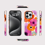 Colorful Floral iPhone Case – Shockproof Aesthetic Flower Cover