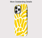 Yellow Abstract iPhone Case – Aesthetic Shockproof Cover