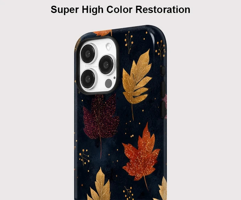 Autumn Leaves iPhone Case Shockproof Fall Aesthetic Cover