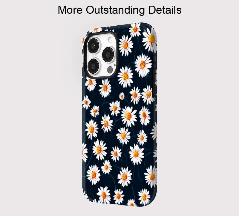 Daisy Floral iPhone Case – Shockproof Aesthetic Flower Cover