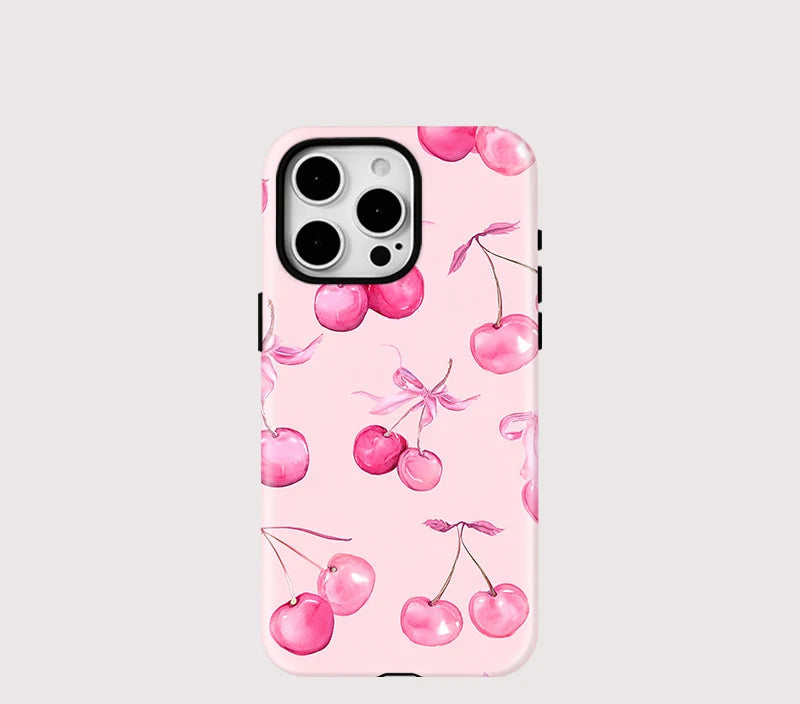 Cherry Pink iPhone Case – Cute Aesthetic Protective Phone Case
