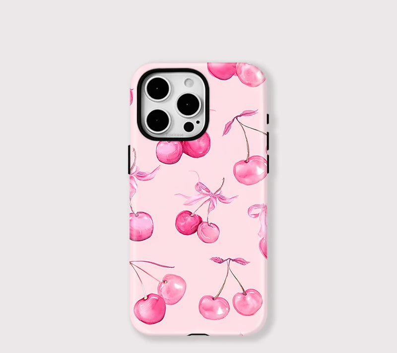 Cherry Pink iPhone Case – Cute Aesthetic Protective Phone Case