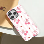 Cherry Bow iPhone Case – Coquette Shockproof MagSafe Cover