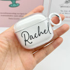 Custom AirPods Case with Name  Personalized Clear AirPods Cover