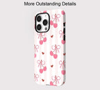 Cherry Bow iPhone Case – Coquette Shockproof MagSafe Cover