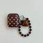 Heart Charm AirPods Case – Aesthetic Protective Cover with Beaded Strap