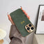 Custom Initials Leather Phone Case – Personalized Name Case