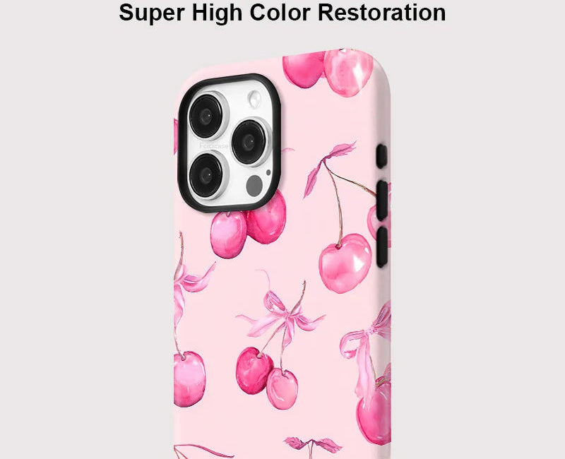 Cherry Pink iPhone Case – Cute Aesthetic Protective Phone Case