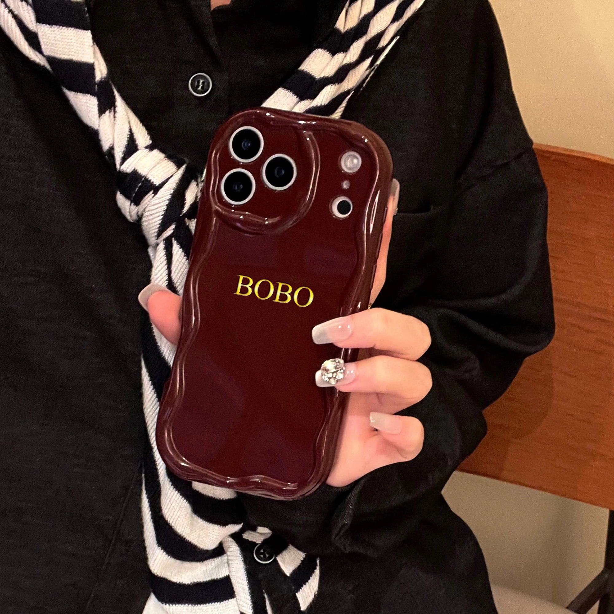 Customized Name Phone Case – Personalized Glossy iPhone Case Secondary image